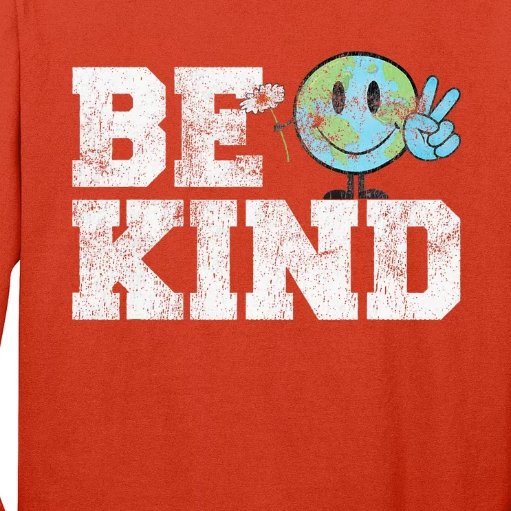 Be Kind Peace on Earth Anti Bullying UNITY DAY Orange Long Sleeve Shirt