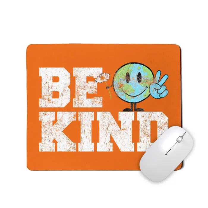 Be Kind Peace on Earth Anti Bullying UNITY DAY Orange Mousepad