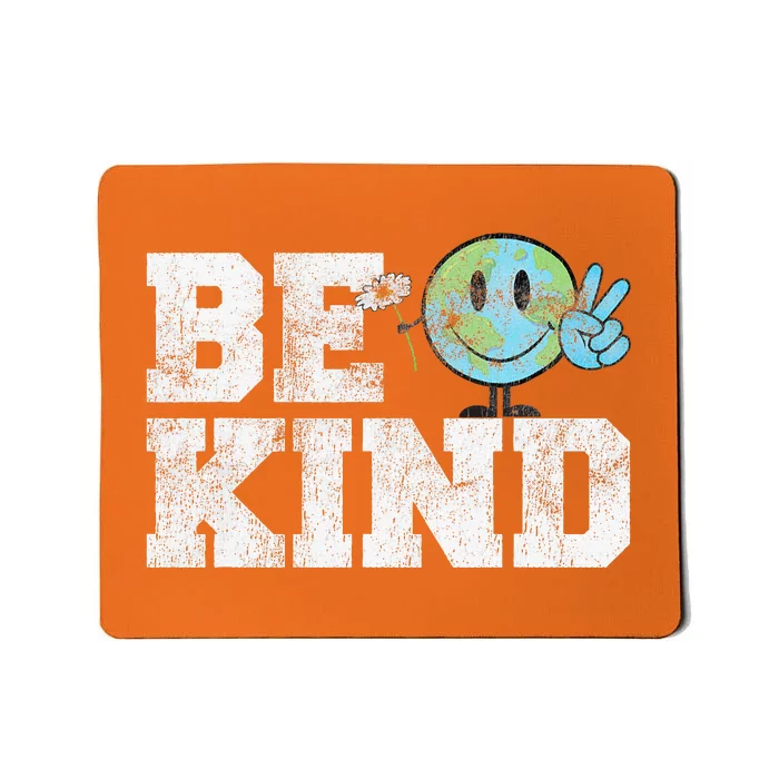 Be Kind Peace on Earth Anti Bullying UNITY DAY Orange Mousepad