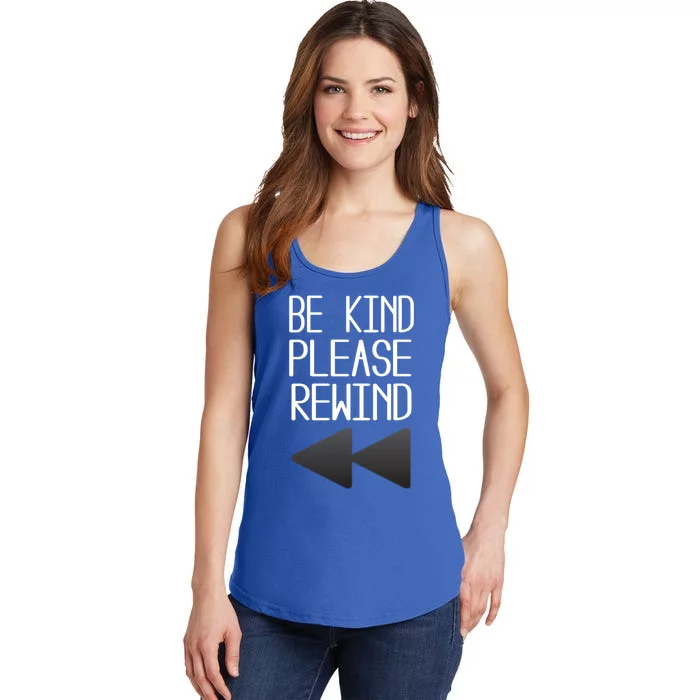 Be Kind Please Rewind Retro Movie Lovers Gift Ladies Essential Tank