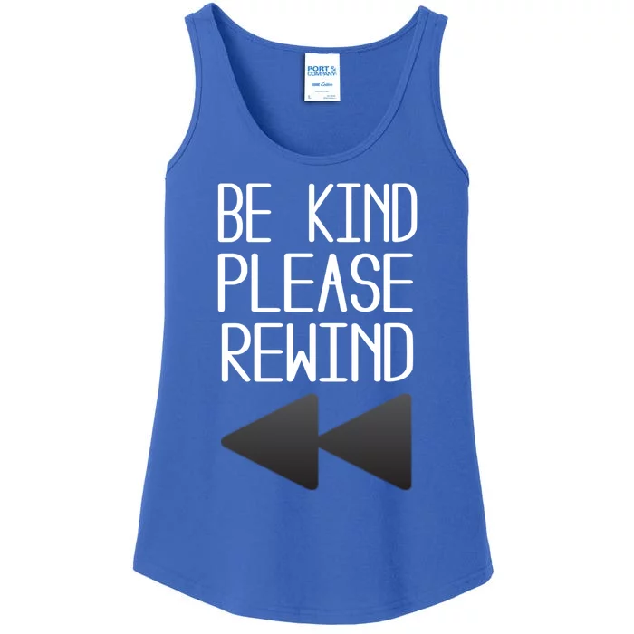 Be Kind Please Rewind Retro Movie Lovers Gift Ladies Essential Tank