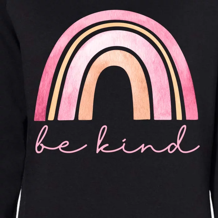 Be Kind Pink Rainbow Cute Gift Womens California Wash Sweatshirt