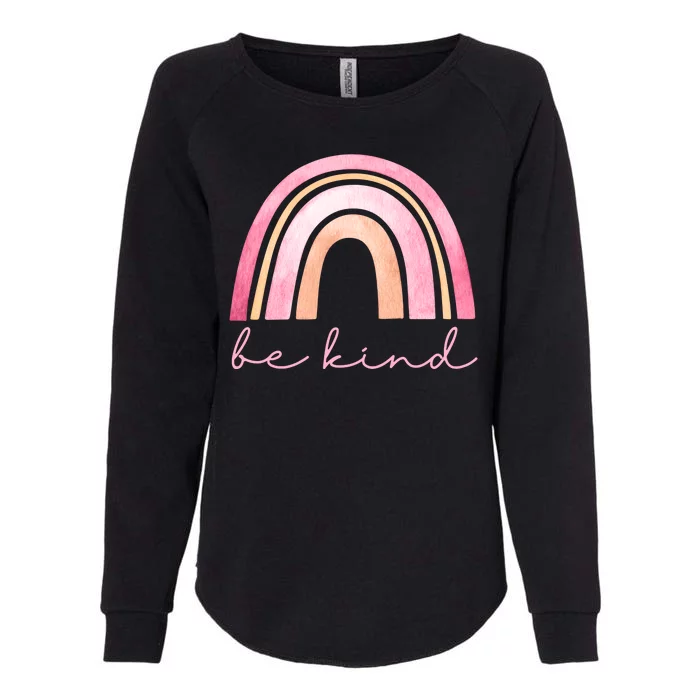 Be Kind Pink Rainbow Cute Gift Womens California Wash Sweatshirt