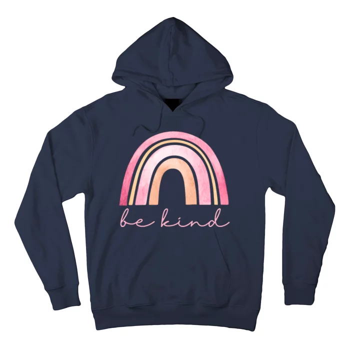 Be Kind Pink Rainbow Cute Gift Hoodie