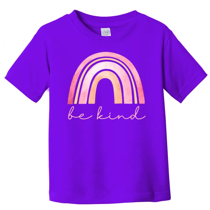 Be Kind Pink Rainbow Cute Gift Toddler T-Shirt