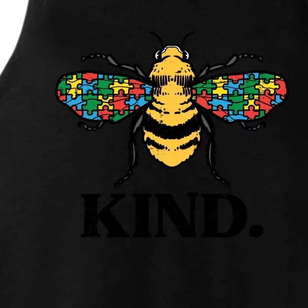 Bee Kind Puzzle Cute Autism Awareness Acceptance Autistic Cool Gift Ladies Tri-Blend Wicking Tank