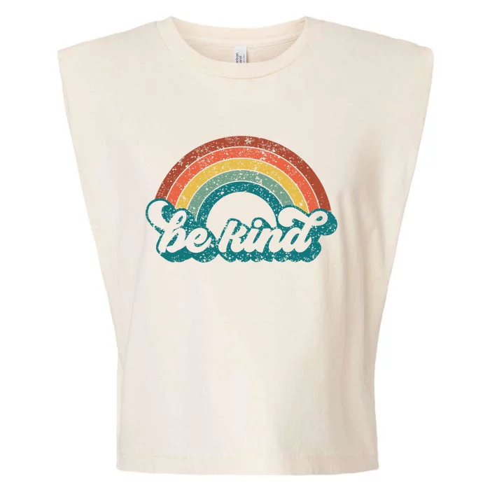 Be Kind Rainbow LGBT Flag LGBT Pride Month Retro Vintage Garment-Dyed Women's Muscle Tee