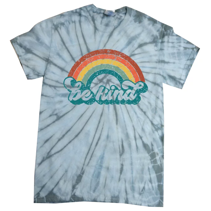 Be Kind Rainbow LGBT Flag LGBT Pride Month Retro Vintage Tie-Dye T-Shirt