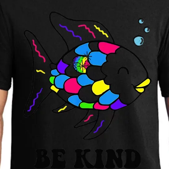 Be Kind Rainbow Fish Teacher Life Teaching Back To School Pajama Set