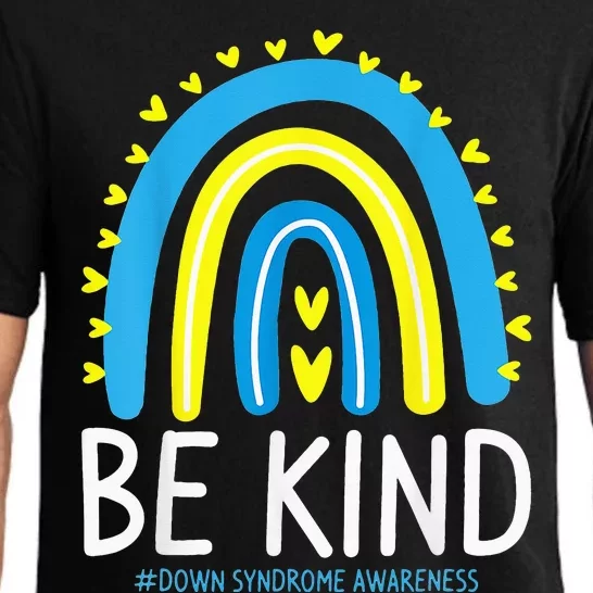 Be Kind Rainbow World Down Syndrome Awareness Day Pajama Set