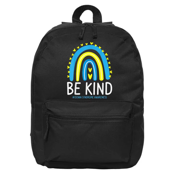 Be Kind Rainbow World Down Syndrome Awareness Day 16 in Basic Backpack