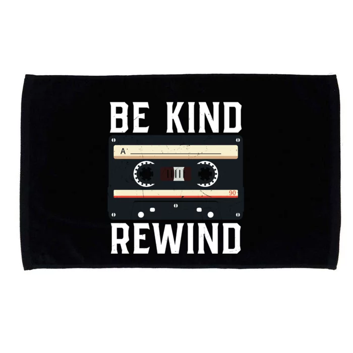 Be Kind Rewind '90s Nostalgia 80s Costume Party Cassette Gift Microfiber Hand Towel