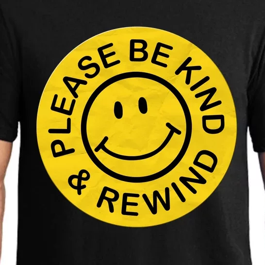 Be Kind Rewind Gift Retro Nostalgia Sticker 80s 90s Gift Pajama Set