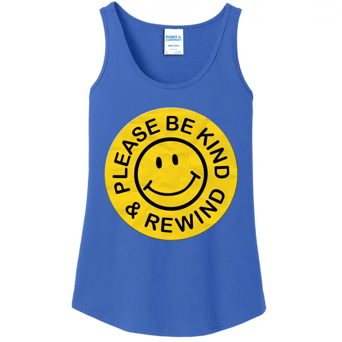 Be Kind Rewind Gift Retro Nostalgia Sticker 80s 90s Gift Ladies Essential Tank