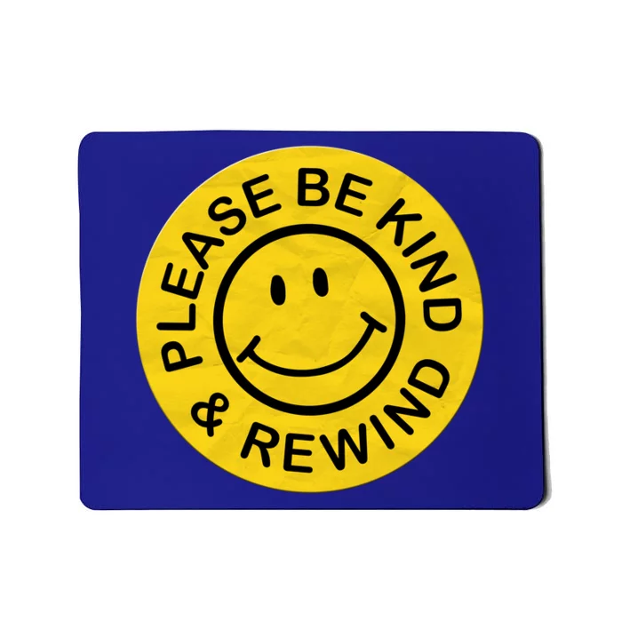 Be Kind Rewind Gift Retro Nostalgia Sticker 80s 90s Gift Mousepad