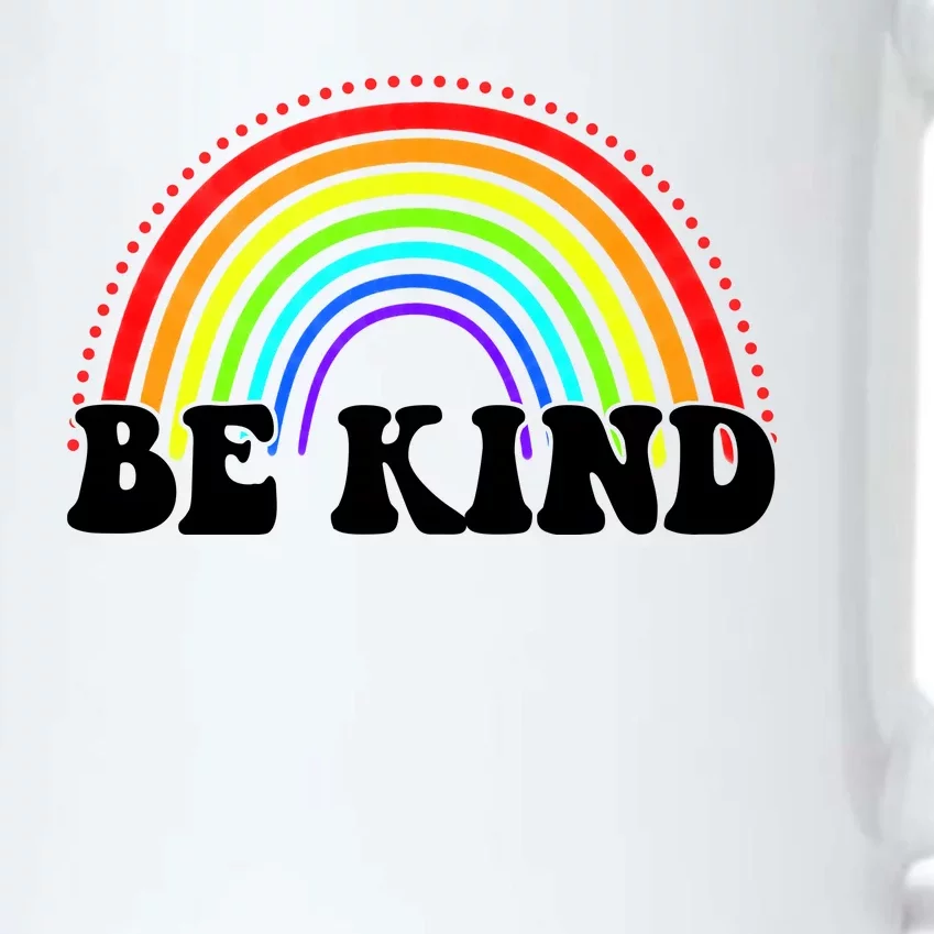 Be Kind Rainbow Positive Quote Black Color Changing Mug