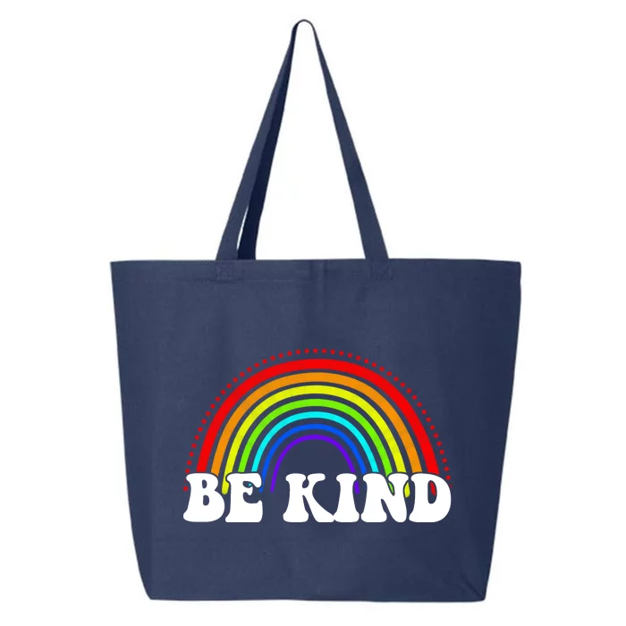 Be Kind Rainbow Positive Quote 25L Jumbo Tote