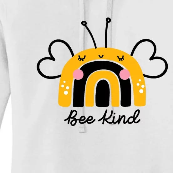 Bee Kind Rainbow Honey Bumble Bee Kindness Women's Pullover Hoodie