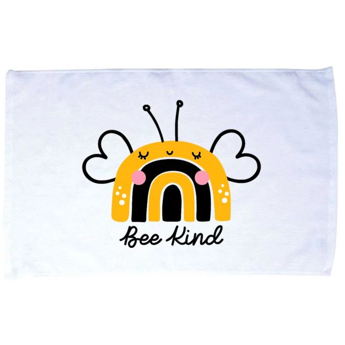 Bee Kind Rainbow Honey Bumble Bee Kindness Microfiber Hand Towel