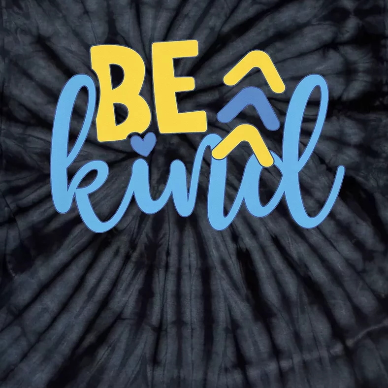 Be Kind Retro World Down Syndrome Day Awareness Ribbon Tie-Dye T-Shirt