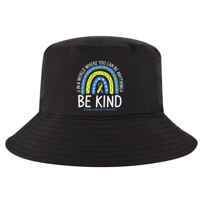 Be Kind Rainbow World Down Syndrome Awareness Day Cool Comfort Performance Bucket Hat