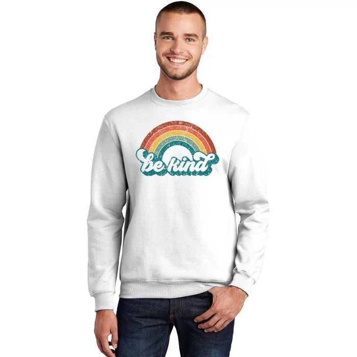 Be Kind Rainbow LGBT Flag LGBT Pride Month Retro Vintage Sweatshirt