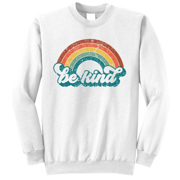 Be Kind Rainbow LGBT Flag LGBT Pride Month Retro Vintage Sweatshirt