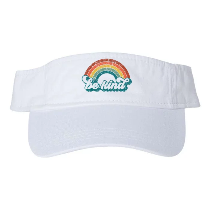 Be Kind Rainbow LGBT Flag LGBT Pride Month Retro Vintage Valucap Bio-Washed Visor