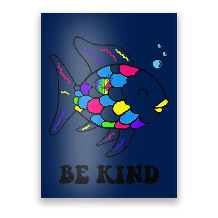 Be Kind Rainbow Fish Teacher Life Teaching Back To School Poster