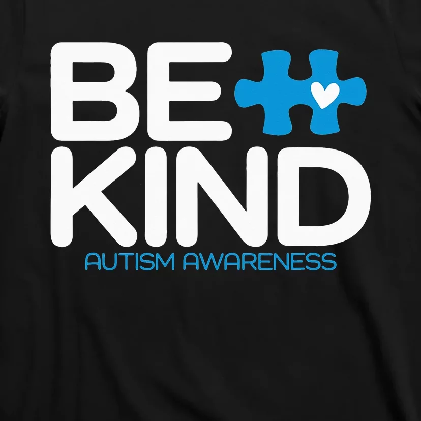 Be Kind Rainbow Kindness Autism Awareness T-Shirt