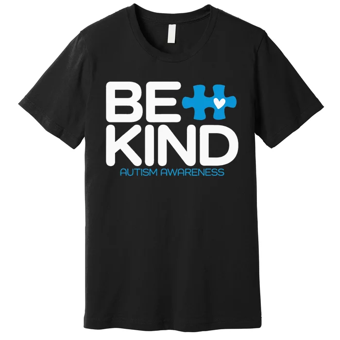 Be Kind Rainbow Kindness Autism Awareness Premium T-Shirt