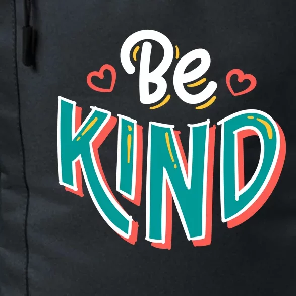 Be Kind Retro Kindness Quote Daily Commute Backpack