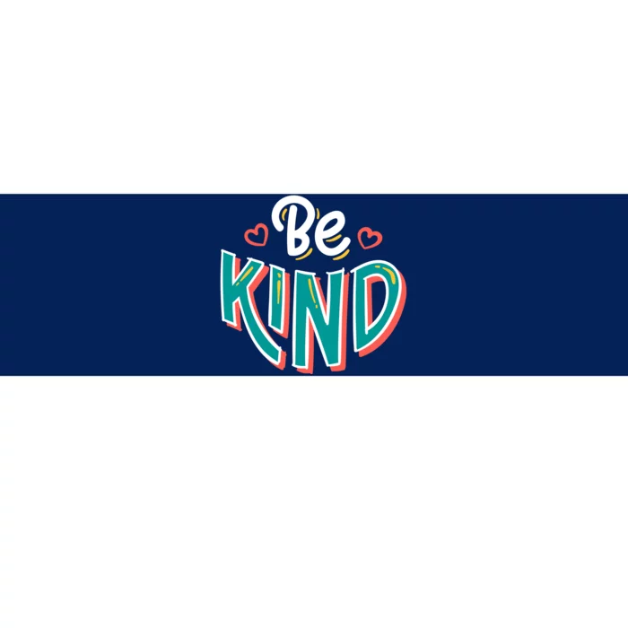 Be Kind Retro Kindness Quote Bumper Sticker