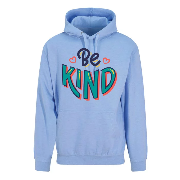 Be Kind Retro Kindness Quote Unisex Surf Hoodie