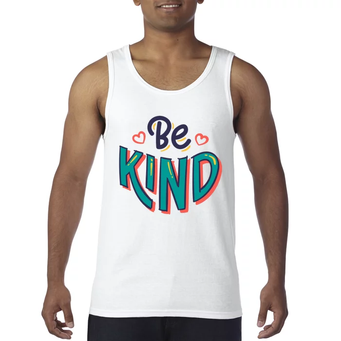 Be Kind Retro Kindness Quote Tank Top