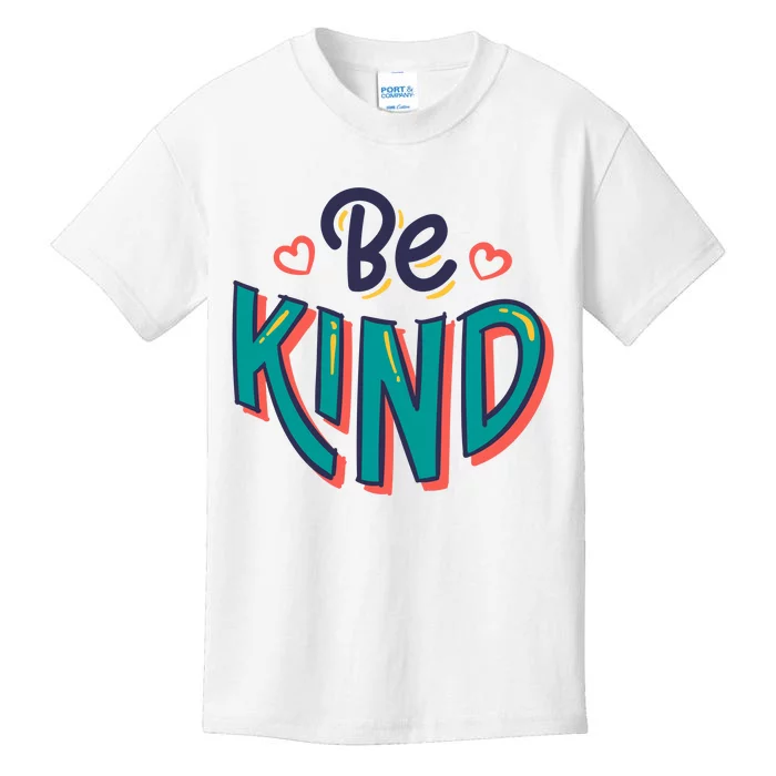 Be Kind Retro Kindness Quote Kids T-Shirt