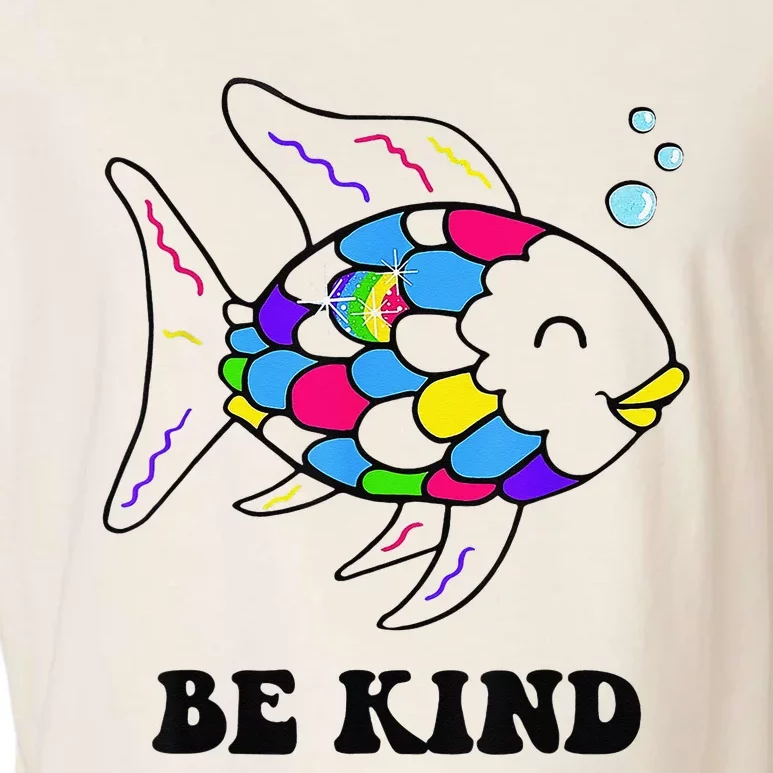 Be Kind Rainbow Fish Teacher Life Teaching Back To School Garment-Dyed Women's Muscle Tee