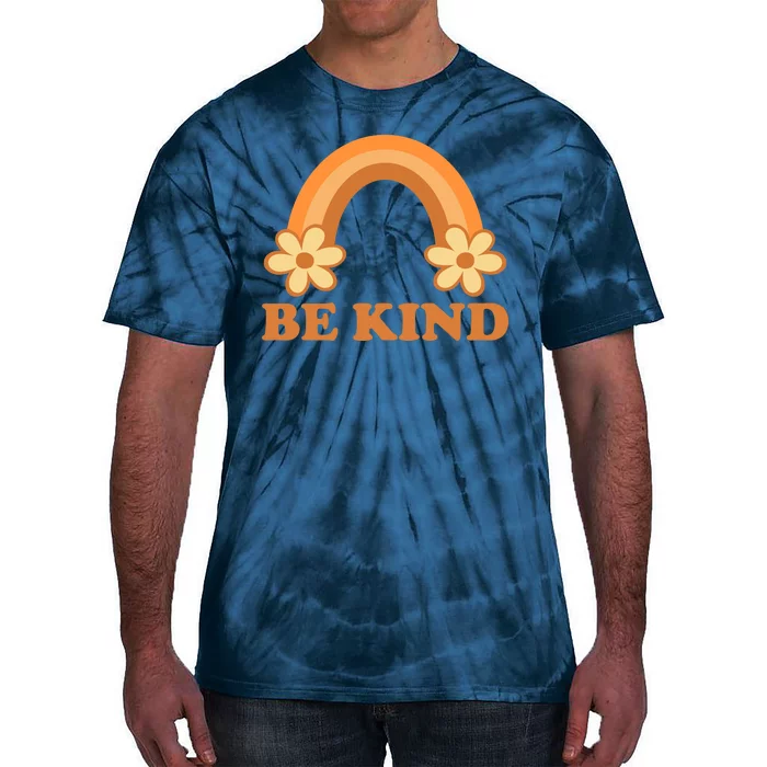 Be Kind Rainbow Retro Sunflower Tie-Dye T-Shirt