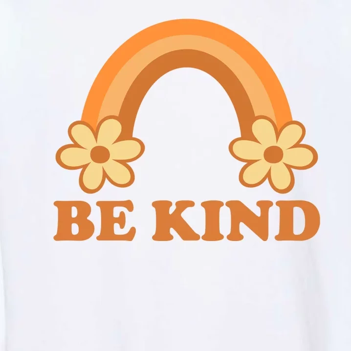 Be Kind Rainbow Retro Sunflower Garment-Dyed Sweatshirt