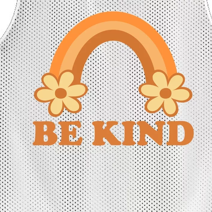 Be Kind Rainbow Retro Sunflower Mesh Reversible Basketball Jersey Tank