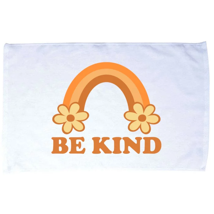 Be Kind Rainbow Retro Sunflower Microfiber Hand Towel