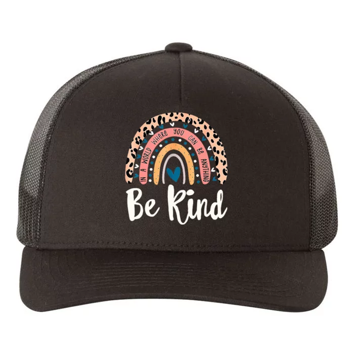 Be Kind Rainbow Anti Bullying Wear Orange Unity Day Yupoong Adult 5-Panel Trucker Hat