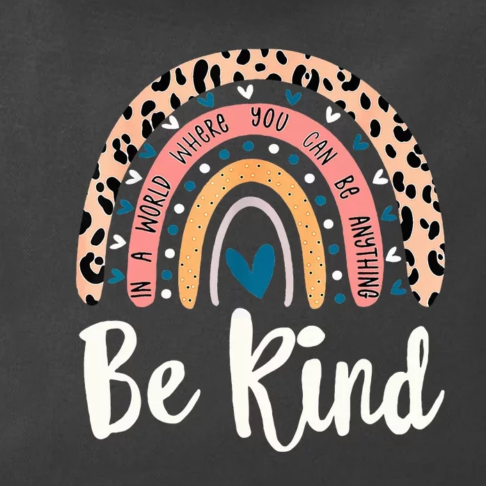 Be Kind Rainbow Anti Bullying Wear Orange Unity Day Zip Tote Bag