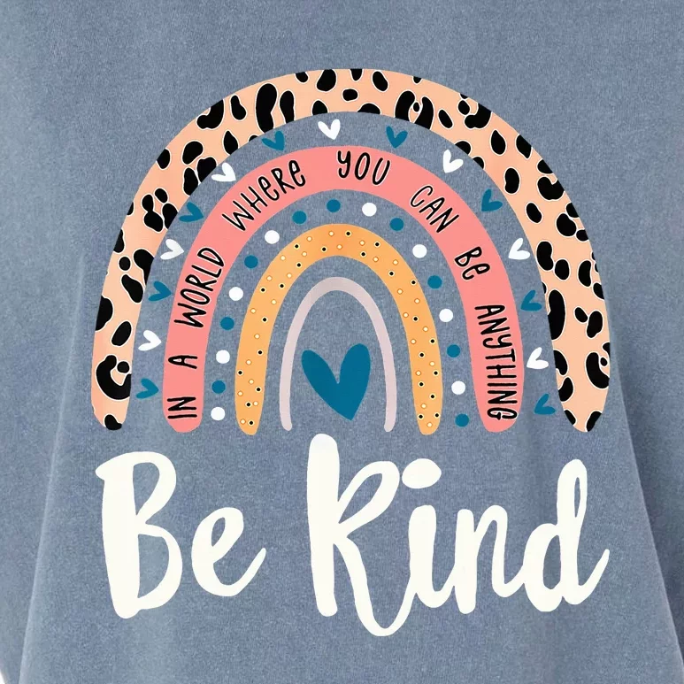 Be Kind Rainbow Anti Bullying Wear Orange Unity Day Garment-Dyed Women's Muscle Tee