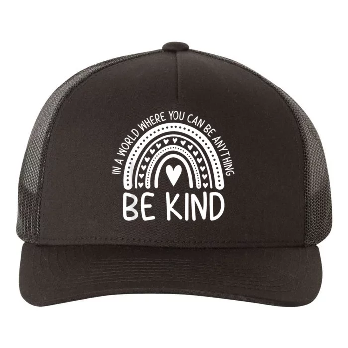 Be Kind Rainbow Orange Unity Day Anti Bullying Yupoong Adult 5-Panel Trucker Hat