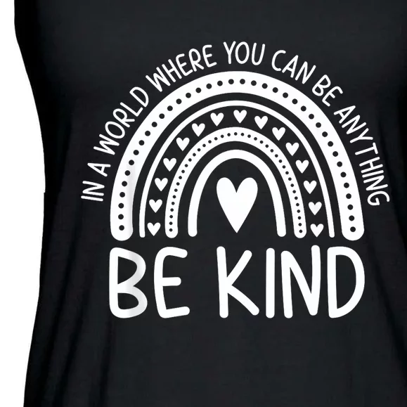 Be Kind Rainbow Orange Unity Day Anti Bullying Ladies Essential Flowy Tank