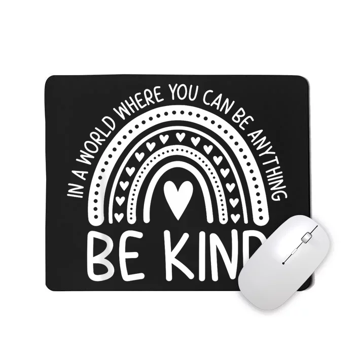 Be Kind Rainbow Orange Unity Day Anti Bullying Mousepad