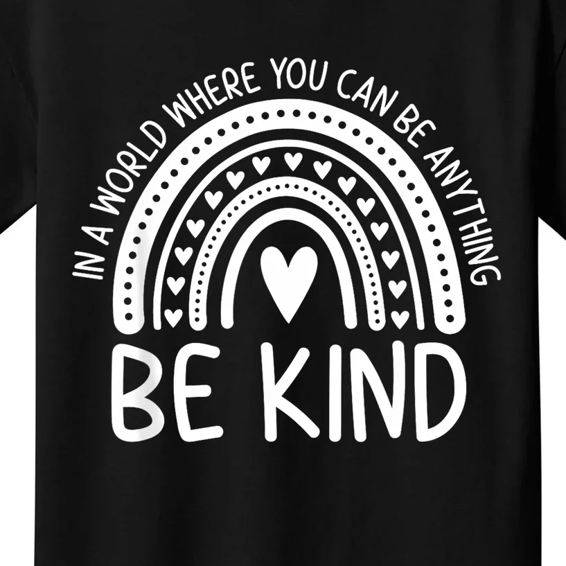 Be Kind Rainbow Orange Unity Day Anti Bullying Kids T-Shirt