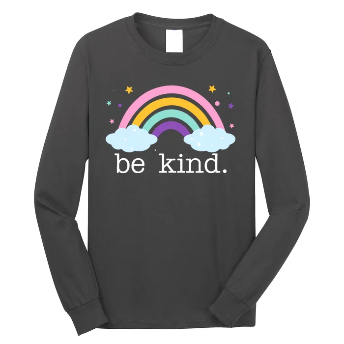 Be Kind Rainbow Star Colorful Cute Long Sleeve Shirt