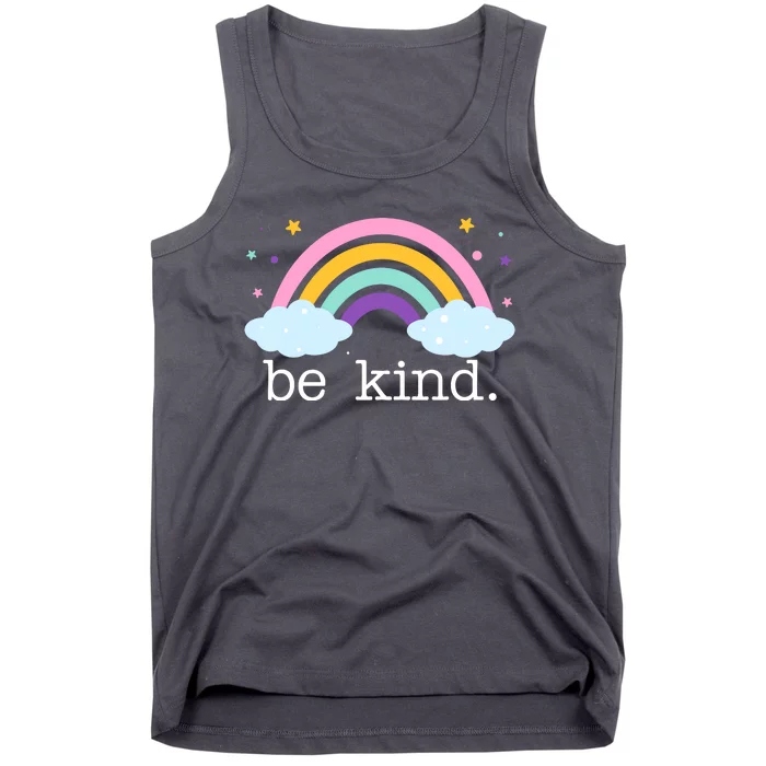 Be Kind Rainbow Star Colorful Cute Tank Top